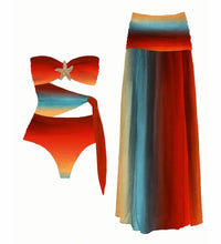Load image into Gallery viewer, Sunset Ombre Swim Set