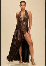 Load image into Gallery viewer, Metalic Jersey Maxi Dress
