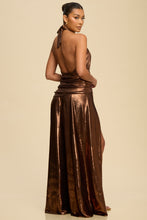 Load image into Gallery viewer, Metalic Jersey Maxi Dress
