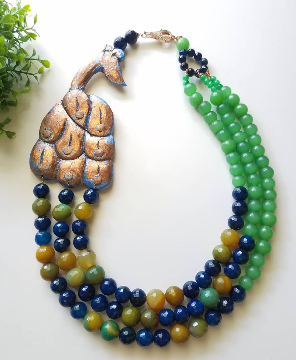 Statement Peacock Necklace